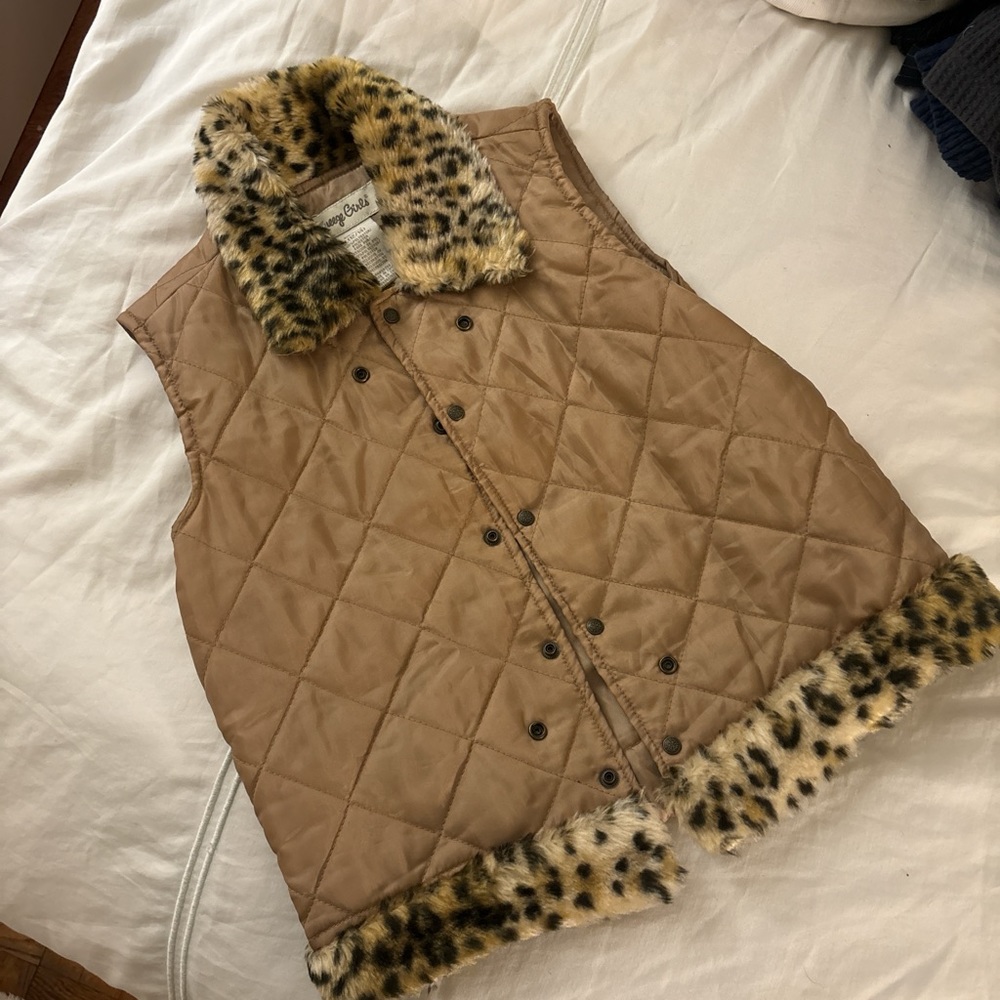 Y2k Girls Cheetah Vest